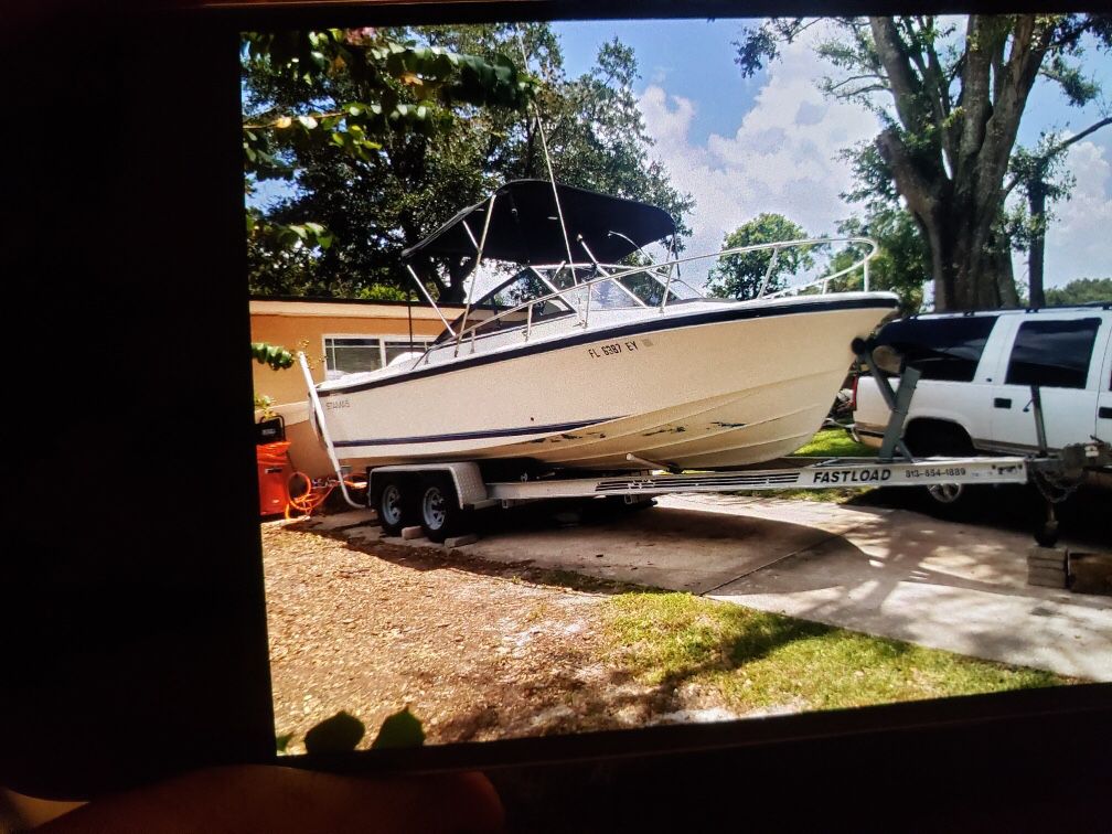 1990 stamas 24 ft off shore