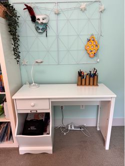 Kids desk with drawer; chair sold separately