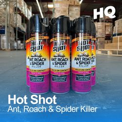 Hotshot Ant, Roach & Spider Killer Fresh Floral 21.8oz 1 Case/Caja (12 Units/Unidades) 