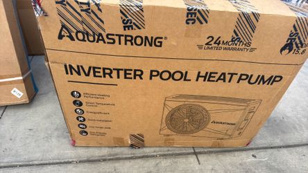 55,000 BTU Swimming Pool Heater 12 COP Electric Pool Heat Pump for Above Ground and Inground Pools Heating and Cooling Smart WiFi Control Pools Up to,