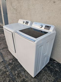 samsung top load heavy duty large capacity washer and dryer