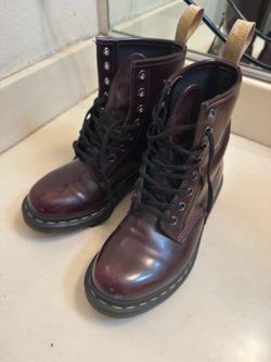 Dr. Martens Cherry Red Lace-Up Boots