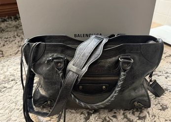 Balenciaga City Bag Black Leather