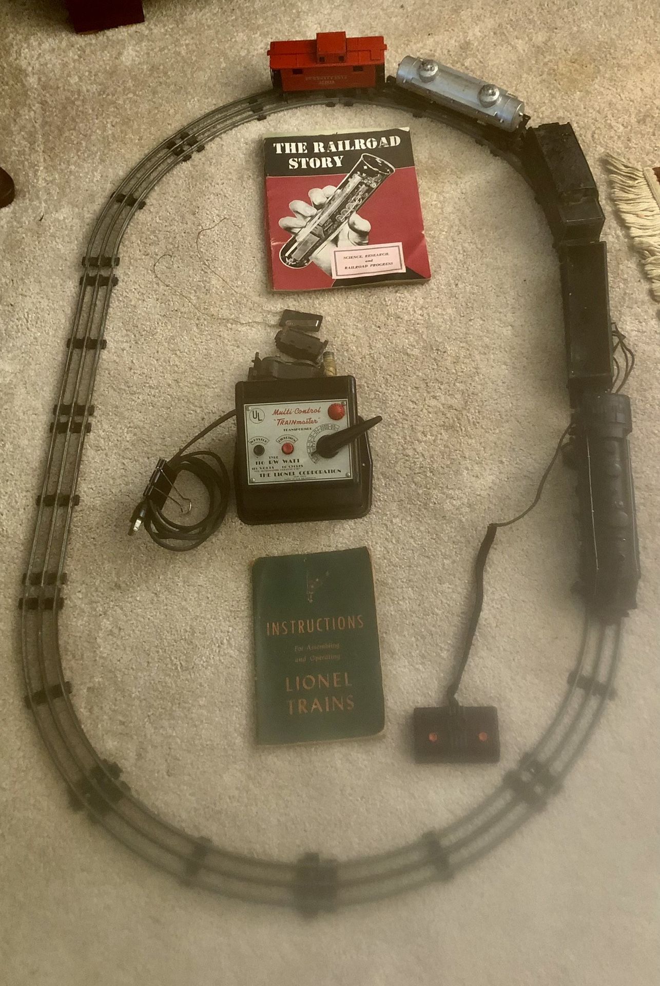 Lionel 027 1666 5 Cars Track Transformer Antique