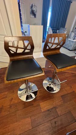 Set of 2 Adjustable Bar Stools