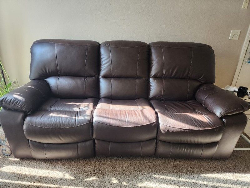 New Ashley Power Recliner 3 Seater Sofa With USB Charger