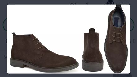 Joseph Abboud Patterson Chocolate Suede Chukka Boot