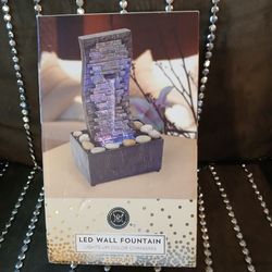 A small fountain.