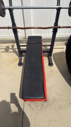 Workout bench.