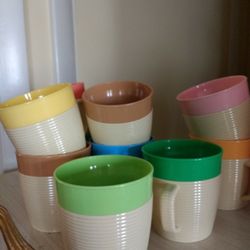 Raffiaware  Cups Vintage