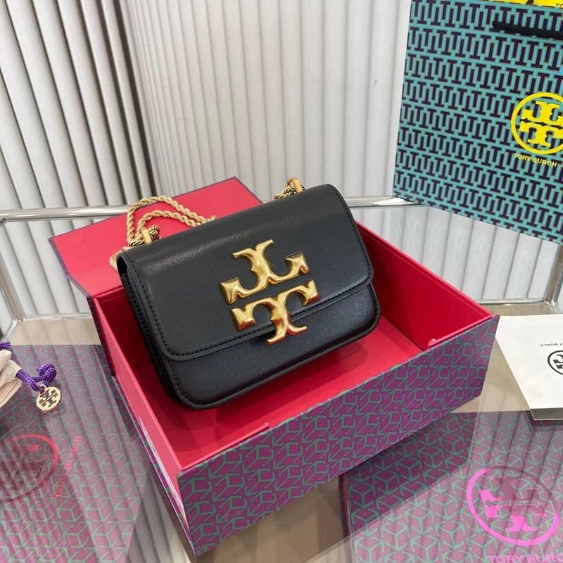 Tortyburch new small gold brick tofu bag metal chain small square bag versatile fashion shoulder crossbody women's bag