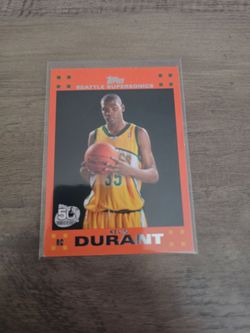 2007-08 Topps - Retail Factory Set Rookie Set Kevin Durant #2 Orange (RC)