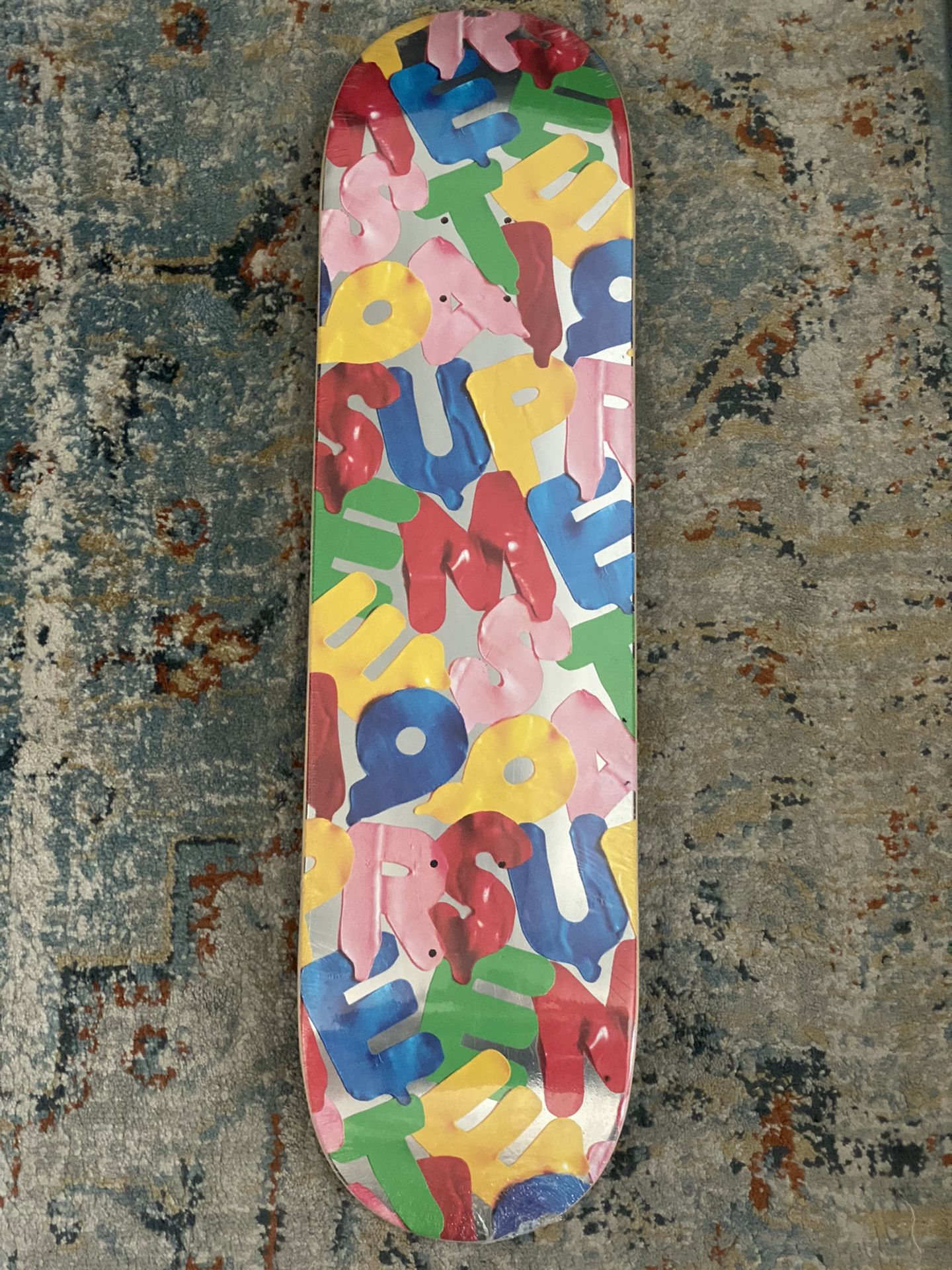 Supreme Baloons Skateboard deck silver Supreme Balloons Deck