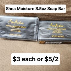 Shea Moisture African Black Soap Bars 3.5oz