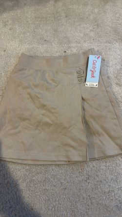 Girls uniform khaki skirt with built in shorts size 6x