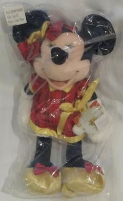 New With Tags In Manufacturer Bag Winter Holiday Christmas Xmas Disney Store Minnie Mouse Plush Doll