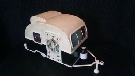 Tin decorative mobile trailer