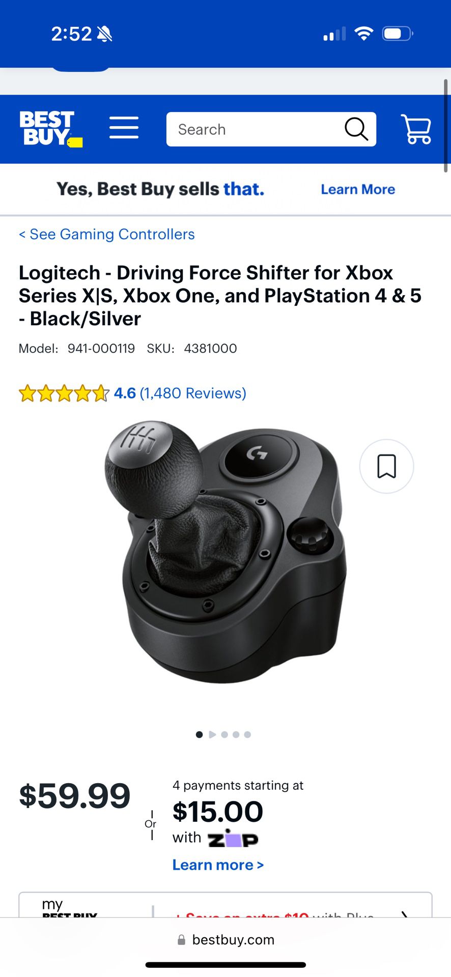 Logitech G920 With Shifter 