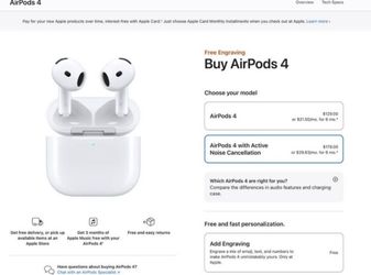 Airpods 4 ANC with AppleCare until January 2027