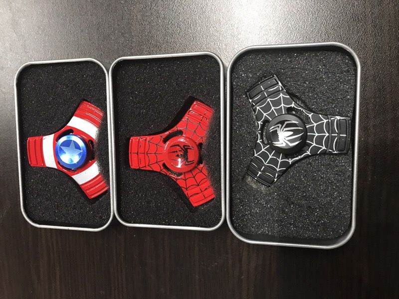 Spinners - Captain America, Spider-Man