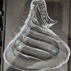 Hershey's Kisses  Crystal  Candy Serving Tray Plate Dish Love Gift