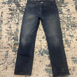 Faded Glory Men's Dark Blue Straight Jeans Sz 32x32