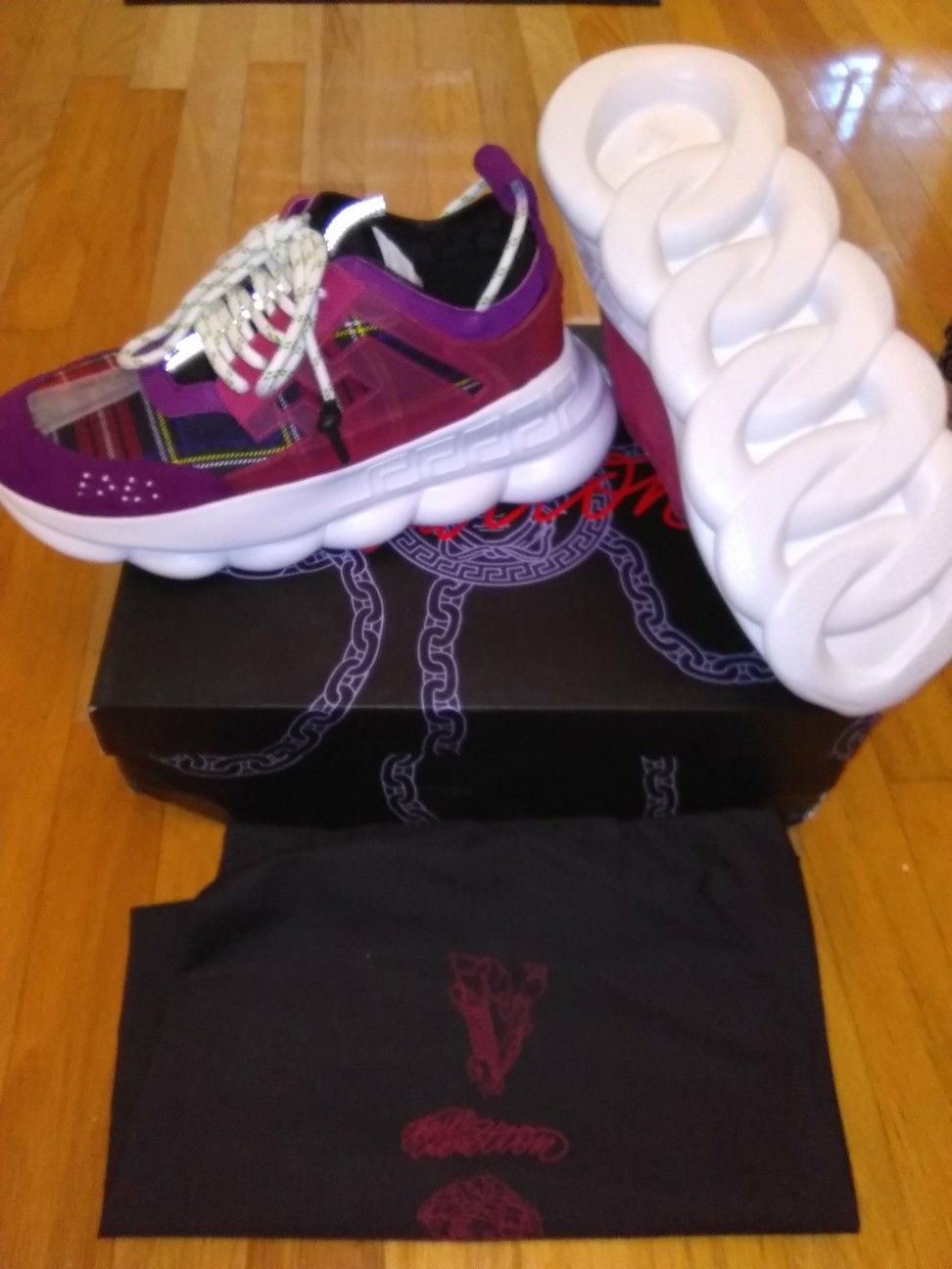 VERSACE CHAIN REACTION SNEAKERS