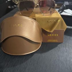 Gucci Square Sunglasses with Case