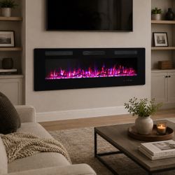 50 inch Fireplace Heater, Flush mount or Surface Mount
