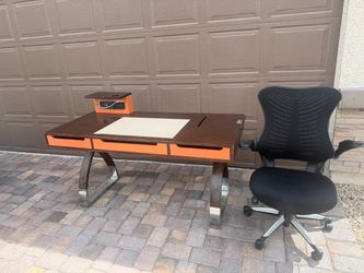 Contemporary Executive Desk & Chair – $50