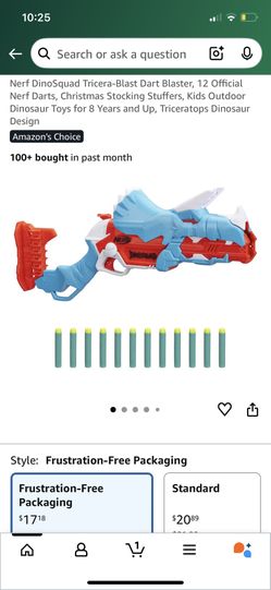 Brand New Tricera-Dino Blaster by Nerf