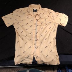 Large Slim Cut Coca Cola Button Down