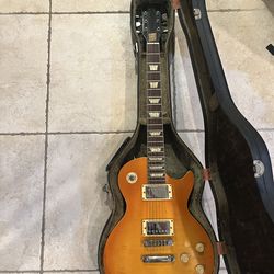 Hondo 748 Mark II Vintage Japanese Lawsuit Guitar w/ Yamaha Hardshell Case