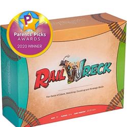 Rail Wreck Kids Train-themed, Educational Board Game