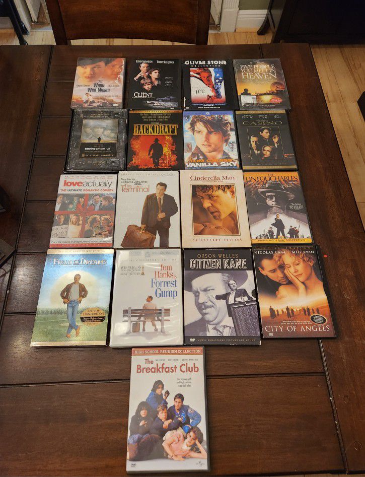 Set of 17 DRAMA movies on DVD sold together read description for details 