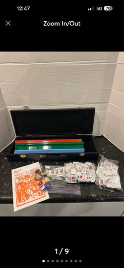 Vintage Marjhong set complete with instructions in a nice black carry  case