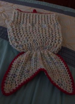 Baby mermaid blanket crochet