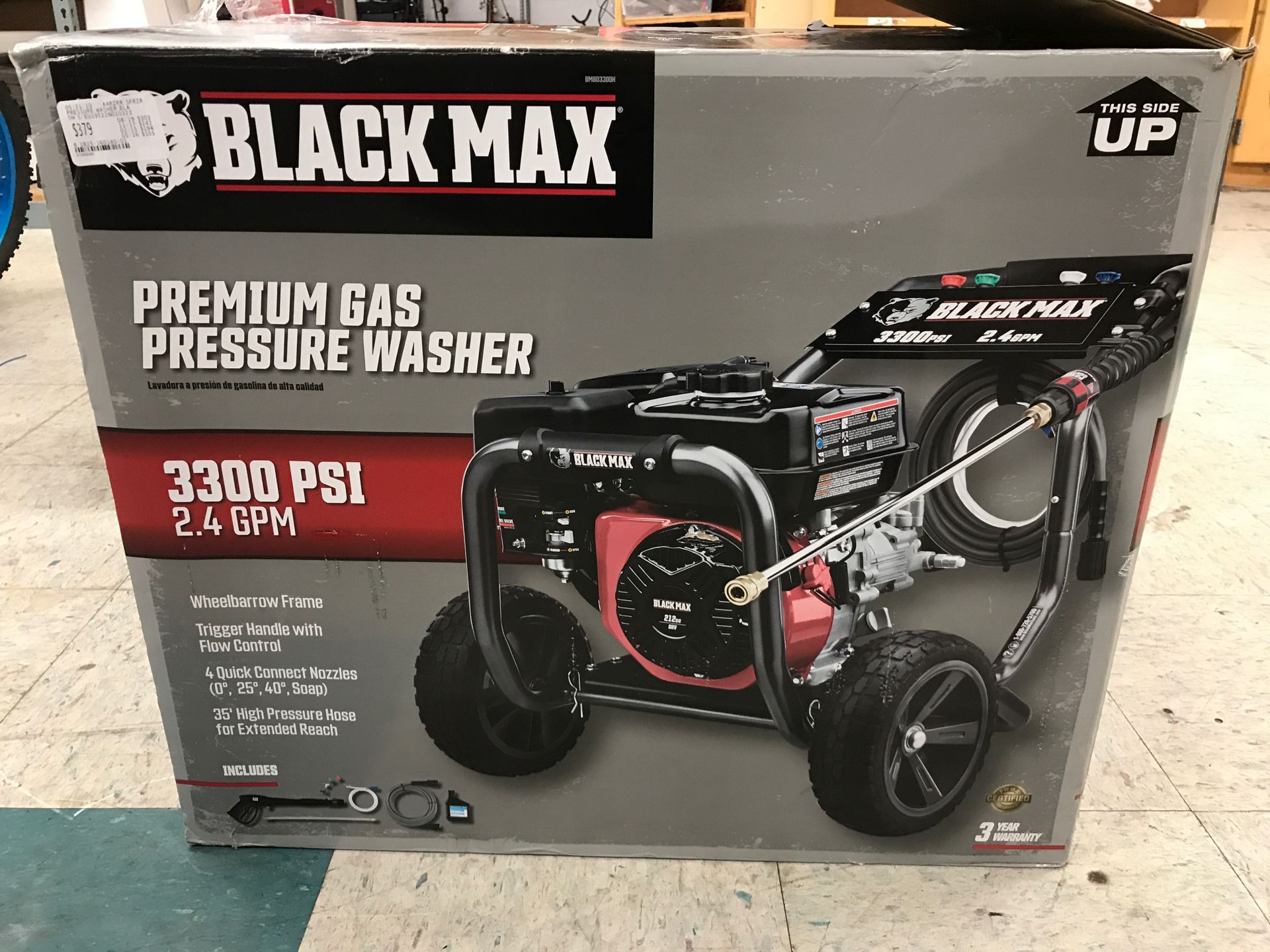 Black Max pressure washer
