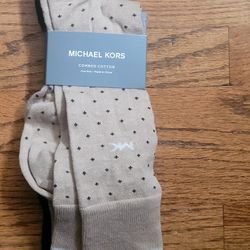 Brand New Michael Kors Men's Dress Socks-3 Pairs 