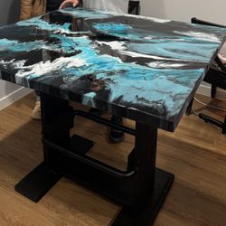 Epoxy Dining Room Table 