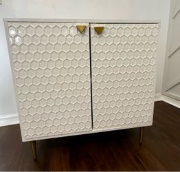 White and Gold side table