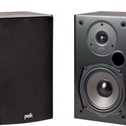 Polk Audio T15 100W Bookshelf Speakers  (pair) - Dolby and DTS Surround