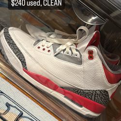 Jordan 3 Fire Reds Size 13