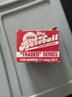 1986 Topps Traded Set