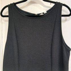 Black Tank Dress Gap Women's Size 16 A-line Hook And Eye Closure Professional 