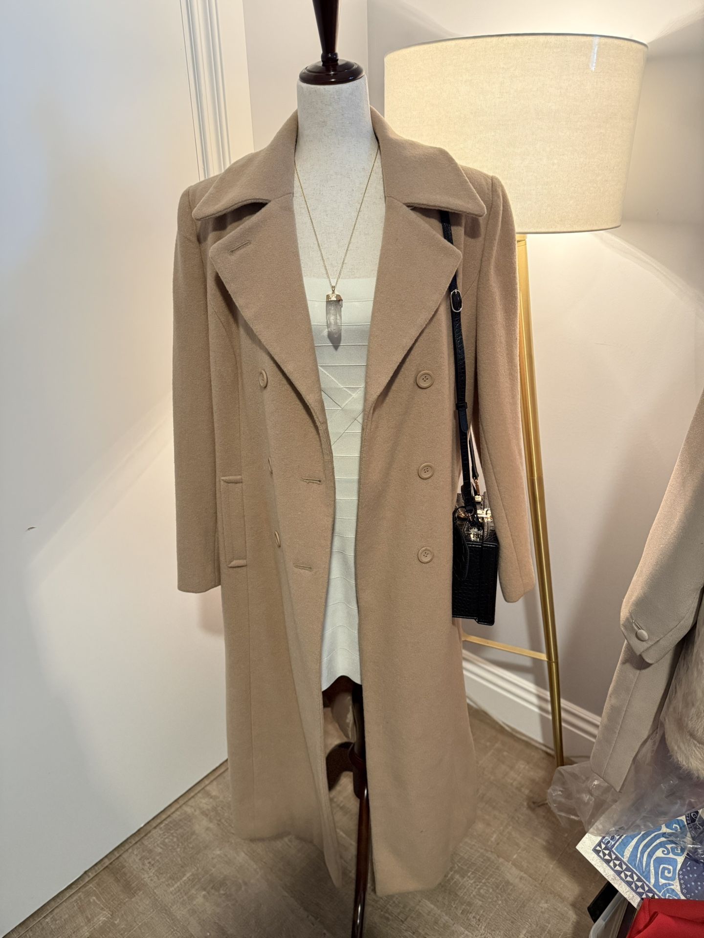 Metrostyle Camel Wool Coat – Size 12 (Semi-New)