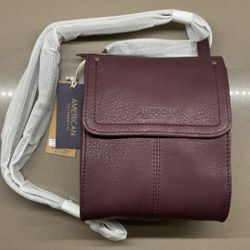 New American Leather Company Organizer Crossbody Bag 