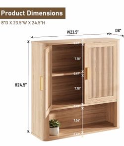 Wall-Mounted Storage Cabinet with Doors