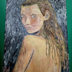 Vintage 1992 Empressionist Style Oil Painting Technique Call Empasto 8"×14"