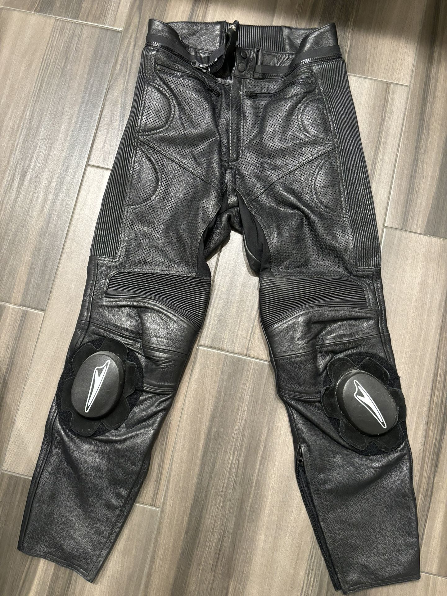 Fieldsheer Perforated Leather Motorcycle Pants
